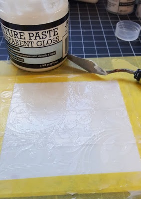 Adding Transparent Gloss Texture Paste